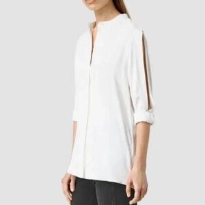 All Saints Alvey Shirt White Blouse